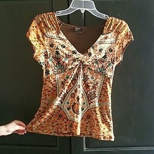 Nicole miller colorful top